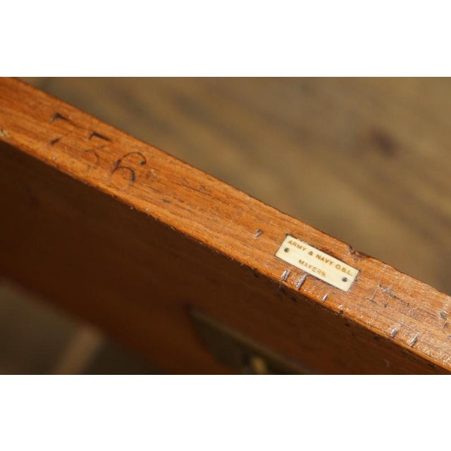 Campaign Oak Zinc Bound Chest of Drawers by Army & Navy C.S.L Makers, 1890 For Sale - Image 13 of 18