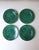Hollywood Regency Malachite Porcelain Plates, Set of 4 For Sale - Image 3 of 12
