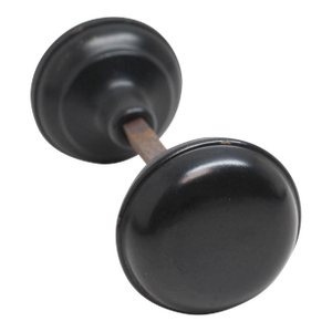 Vintage Steel Black Door Knobs