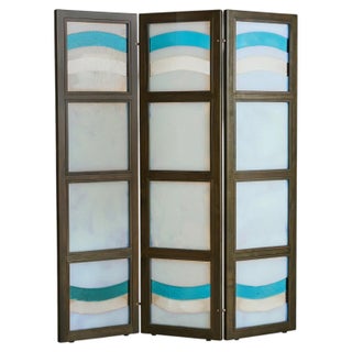 Italian Murano Glass Screen or Room Divider by Leucos, 1980s For Sale