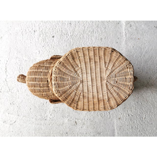 Vintage Rattan & Wicker Elephant Coffee Table from Vivai Del Sud, Italy, 1960s For Sale - Image 13 of 17