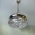 Mid-Century Modern UFO-Shaped Hanging Light in Cut Glass and Chrome, 1970s For Sale - Image 4 of 16