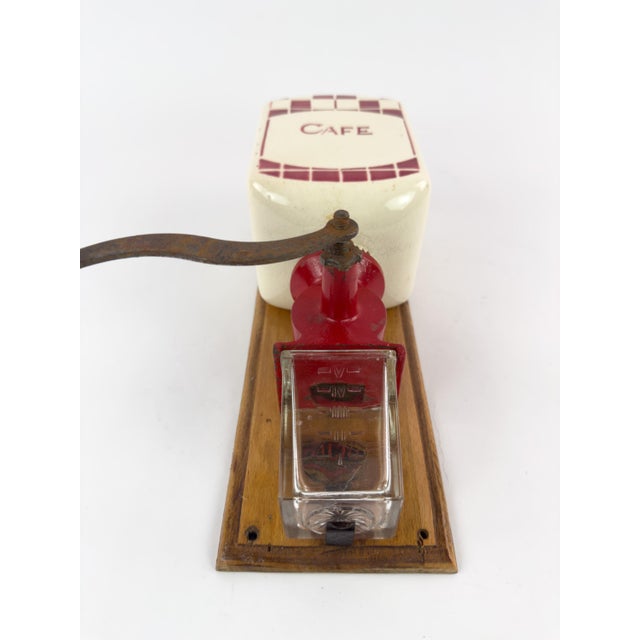 Vintage French Dalto Wall-Mounted Coffee Grinder, Peugeot Frères Mechanism, C. 1930–1950 For Sale - Image 6 of 15