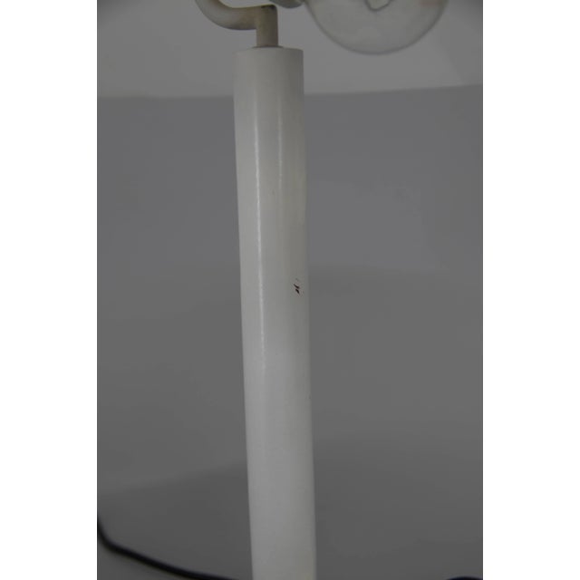 Mid-Century White Table Lamp, 1950s For Sale - Image 11 of 13