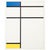 Excellent full-color print after painting "Composition With Blue, Yellow and White" by Piet Mondrian. Published by New...