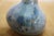 2 Vintage Blue Glazed Gourd Shaped Pinch Pot Pottery Bud Vases 2" For Sale - Image 10 of 14