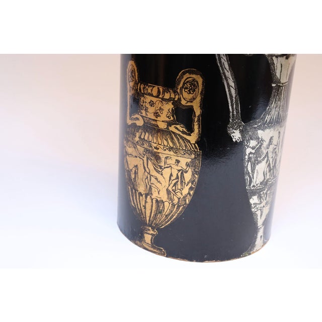 Italian Silkscreened Umbrella Stand With Greek Mythology Motif After Fornasetti For Sale In New York - Image 6 of 12