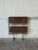 1970s Chrome Folding Rolling Bar Cart With Wood Grain Trays Mid-Century Modern 1970s For Sale - Image 5 of 10