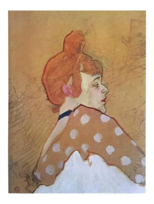 Toulouse Lautrec Vintage 1952 Limited Edition French Lithograph Print " La Goulue " 1891