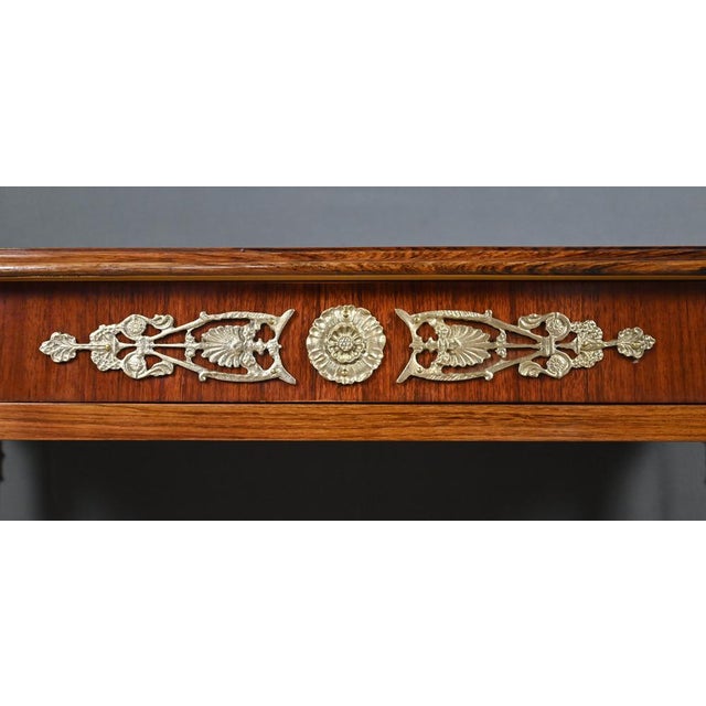 Empire Style Mahogany Veneer Console Table, Early 20th Century For Sale - Image 14 of 18