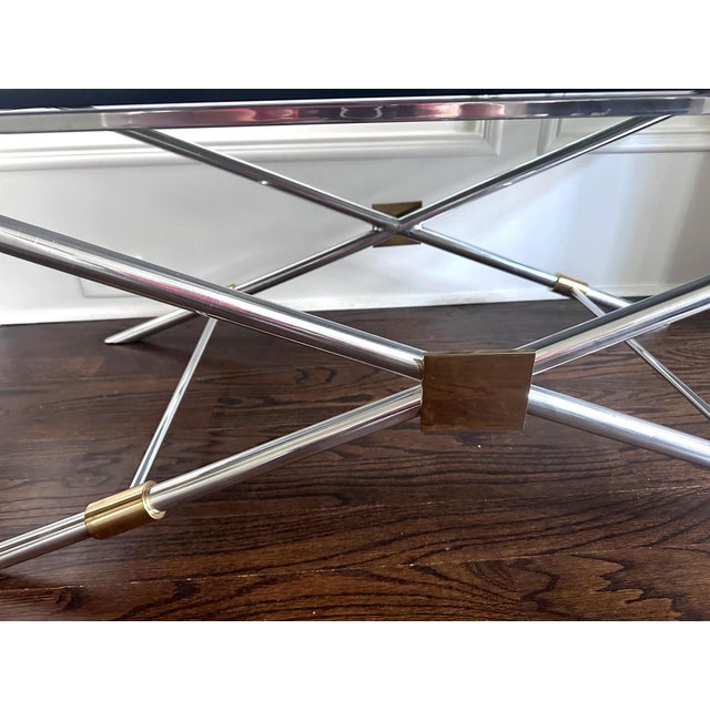 Rare X-leg Coffee Table V-41 by John Vesey For Sale - Image 9 of 11