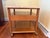 Mid-Century Modern 1960s Harvey Probber Travertine Top & Cane Drawer Side Table on Casters For Sale - Image 3 of 8