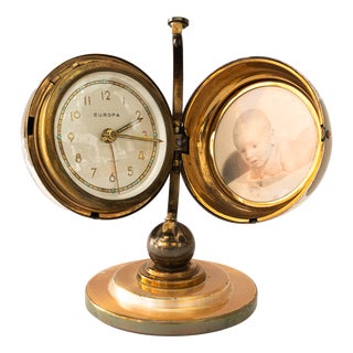 Table Clock from Europa, Vienna, Austria, 1950s For Sale