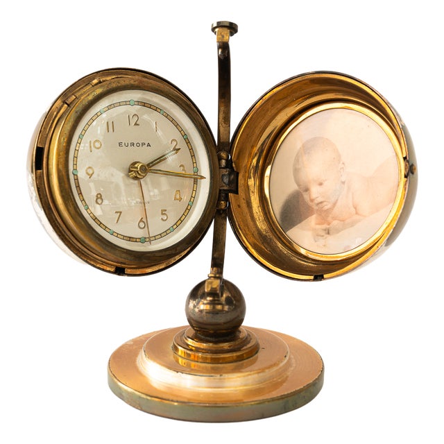 Table Clock from Europa, Vienna, Austria, 1950s For Sale