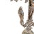 French Neo-Gothic Silvered Altar Crucifix With Mary and St. John, Marked Dep – 18” Tall, C. 1930s For Sale - Image 9 of 17