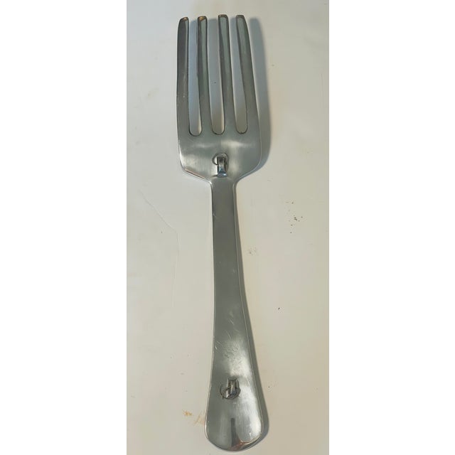 Shabby Chic 1950s 23” Large Display Restaurant Advertisement Fork For Sale - Image 3 of 5