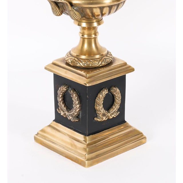 Antique Italian Grand Tour Borghese Bronze Campana Urns, 1800s, Set of 2 For Sale - Image 15 of 17
