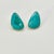 1980s Vintage Southwestern Americana Peyote Bird Turquoise & Sterling Large Pierced Stud Earrings - A Pair For Sale - Image 6 of 12