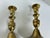 Brass Antique Victorian Brass Beehive Candlestick Holders | a Pair For Sale - Image 8 of 11