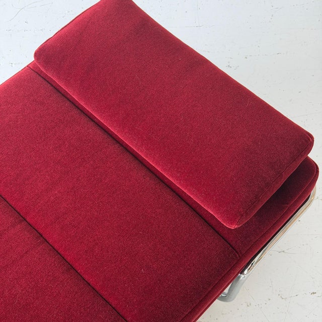 Mid-Century Modern 1970s Chrome Daybed Attributed to Brayton International in Mohair For Sale - Image 3 of 5