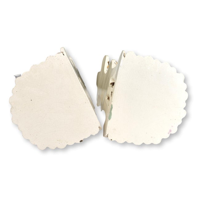 Antique White 19th Century Staffordshire Horse Wall Brackets For Sale - Image 8 of 10