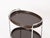 Mid-Century Italian Oval Bar Cart in Chrome and Brown ABS, 1970s For Sale - Image 6 of 14