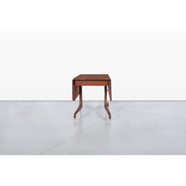 1950s Mid-Century Drop-Leaf Extension Dining Table by Extensole Corporation For Sale - Image 9 of 15