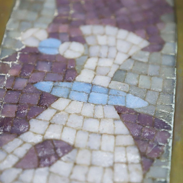 Mid-Century Modern 1960s Mid Century Salvador Terán Mosaic and Brass Tray For Sale - Image 3 of 4