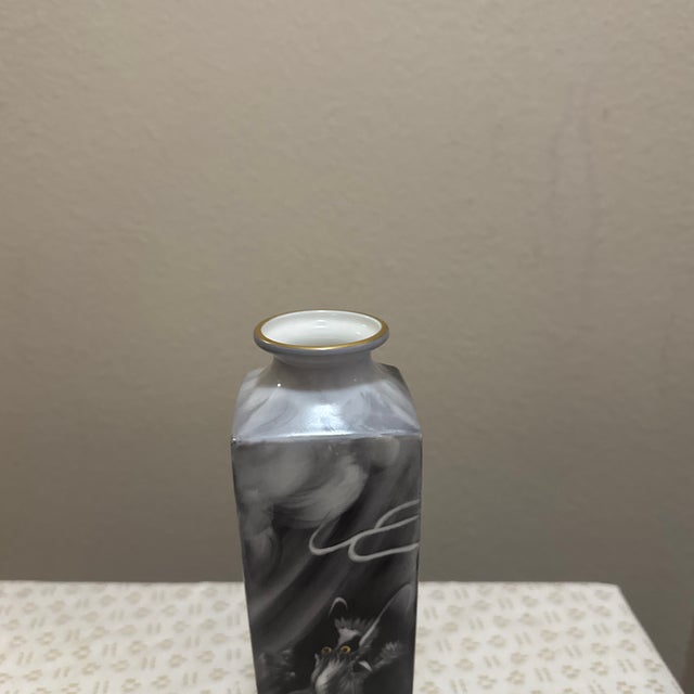 1970s Vintage Noritake Dragon Vase Nippon Toki Kaisha For Sale - Image 5 of 9