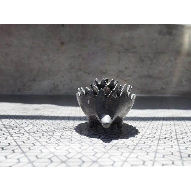 Made from cast iron Set Ashtrays from Czechoslovakia in original condition with scratches and little damages