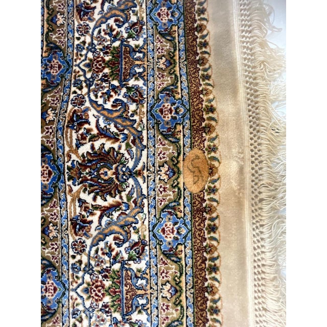 Silk Turkish Rug , 4' X 6' For Sale - Image 4 of 6