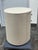Kathy Kuo Beatrice Modern Classic Cream Painted Linen Oval Nightstand For Sale In San Francisco - Image 6 of 12