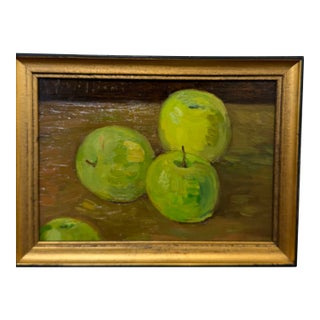 21st Century Original Painting "Green Apples" For Sale
