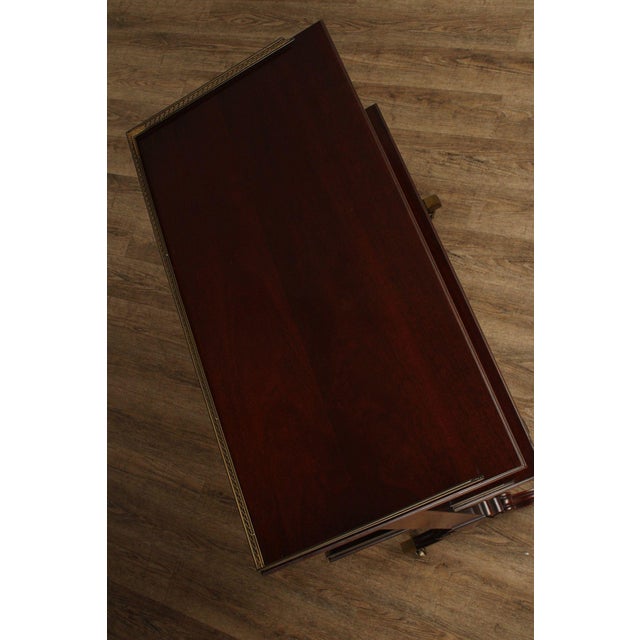 Traditional Regency Style Mahogany Two Tiered Serving Table For Sale - Image 3 of 12