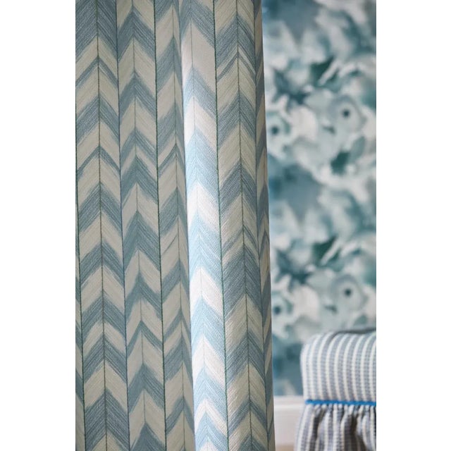 Harlequin Harlequin Suisai Fabric in Sky/Sweet Pea/First Light For Sale - Image 4 of 4