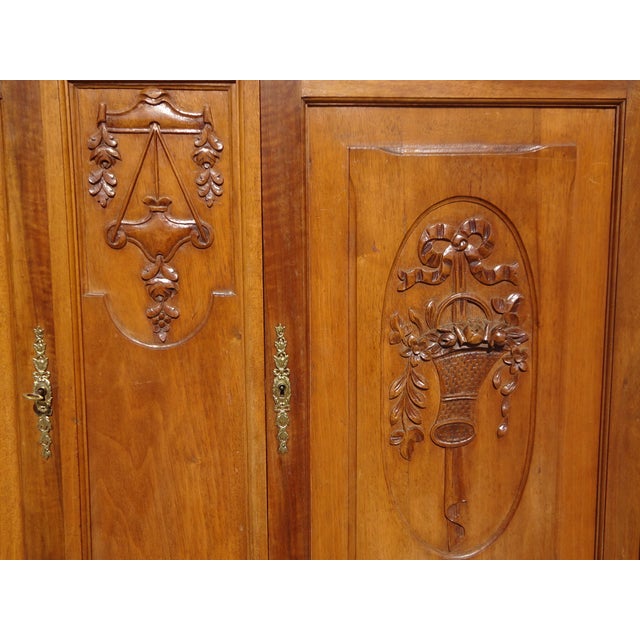 Art Deco Buffet in Walnut and Aleppo Breccia, 1920s For Sale - Image 15 of 18