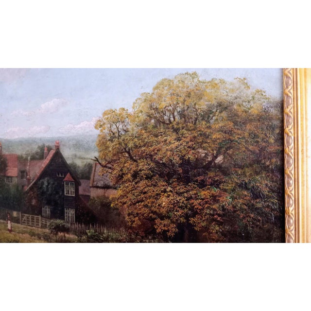 Blue R. J. Osborn, Farm in Hampstead, 1860, Paint, Framed For Sale - Image 8 of 10
