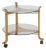 Mid 20th Century Danish Beech and Glass Two-Tier Table For Sale