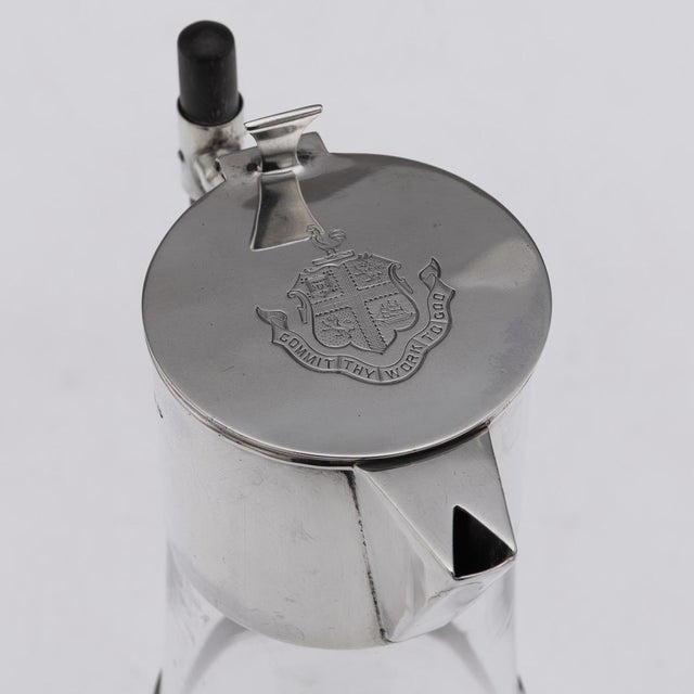 Antique Victorian Silver and Glass Claret Jug, Sheffield, 1889 For Sale - Image 9 of 18