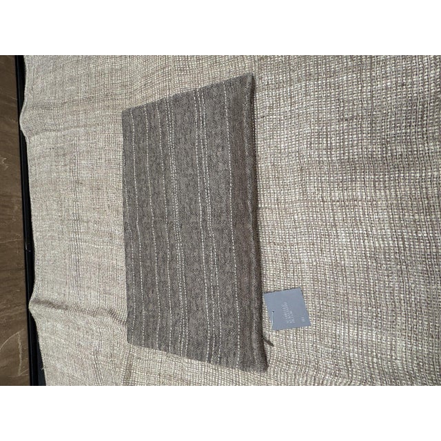 Restoration Hardware Rh Restoration Hardware Kuba Cloth Pickstitch Pillow Cover - Lumbar For Sale - Image 4 of 12