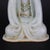 Metal Chinese Vintage Ceramic Buddhist Sculpture,Hand Carved White Glaze Porcelain Statue of Guanyin Bodhisattva For Sale - Image 7 of 7