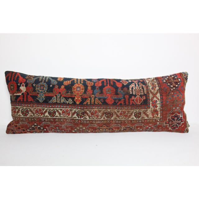 Here i am listing a 100% Handmade double knotted rug pillow cover, made from antique Persian tribal carpet rug. This’s a...