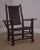 High Quality Vintage Old Hickory Rustic Armchair with Woven Seat & Back and Drop Side Armrests or Writing Surfaces