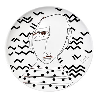 Underworld V Ceramic Plate by Vincenzo D’Alba for Kiasmo For Sale