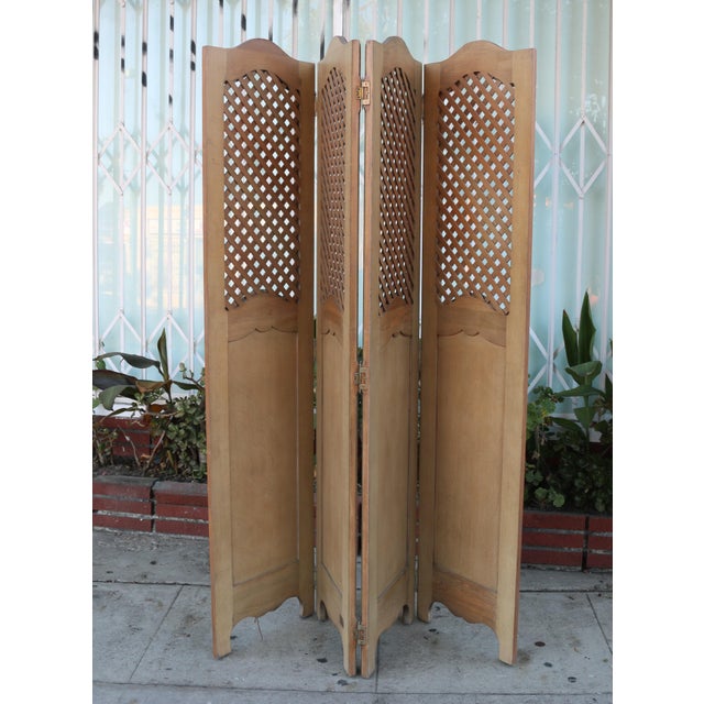 Antique French Wellesley Guild Hand Curved Room Divider ...