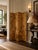 Wood Vintage Asian Chinoiserie 4-Panel Gold Leaf Room Divider Screen With Cranes For Sale - Image 7 of 13