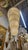 Mid-Century Modern Mid 20th Century Tiered Frosted Glass Chandelier For Sale - Image 3 of 8