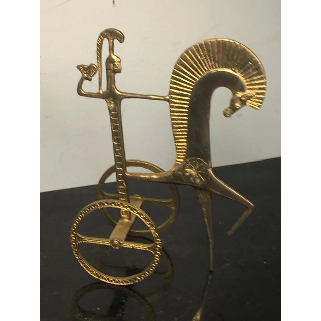 1960s 1960s Mid Century Modern Gilt Bronze Female Gladiator Sculpture For Sale - Image 5 of 10