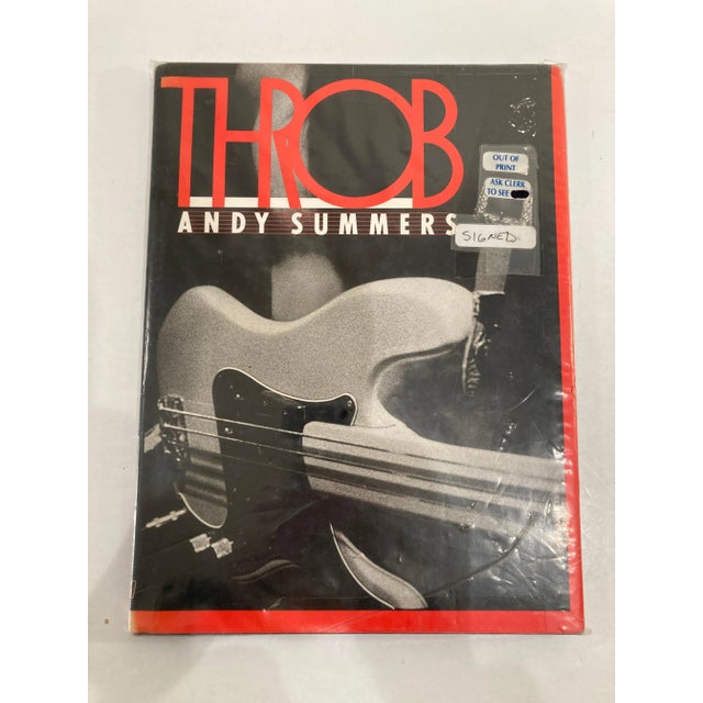 Postmodern Andy Summers "Throb" 1983 Book Signed Autograph Police Photos Collectible For Sale - Image 3 of 12