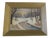 1950s Winter Scene River Bed Oil Painting, Framed For Sale